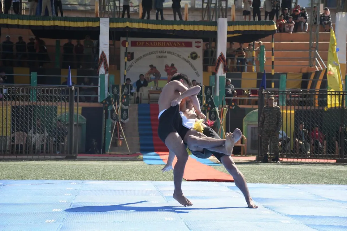 Indian Army inaugurates second Naga Wrestling Championship in Senapati