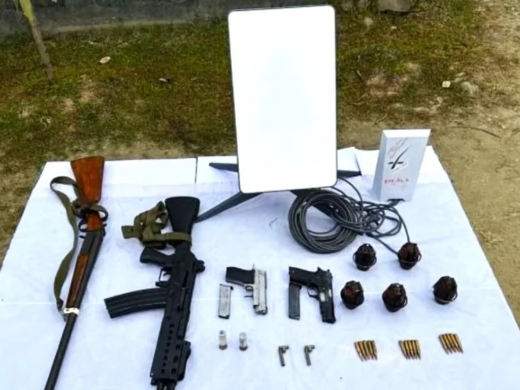 Manipur: Security Forces Seize Starlink Satellite Device, Arms Cache In Imphal East District