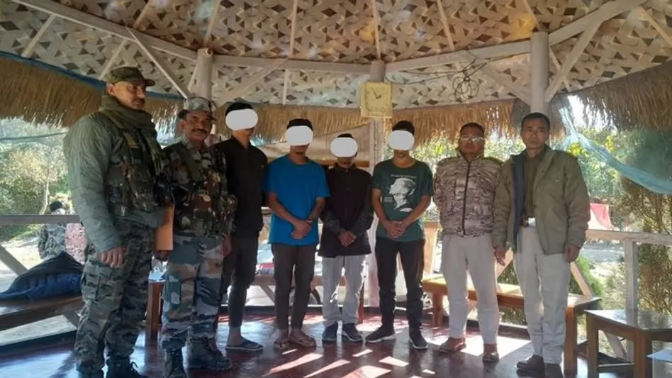 Manipur Security Forces Arrest Four Sorepa Members, Seize Weapons in Counter-Insurgency Ops