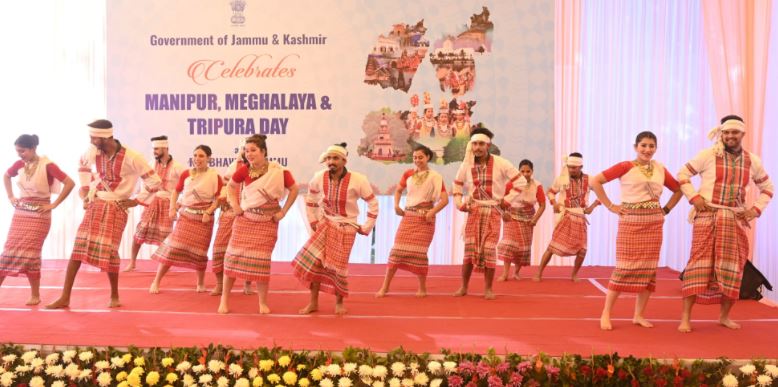 Foundation Day of Meghalaya, Manipur & Tripura Celebrated in Jammu and Kashmir With Cultural Program