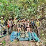 Arms and Ammunition Are Recovered by Security Forces in the Churachandpur District