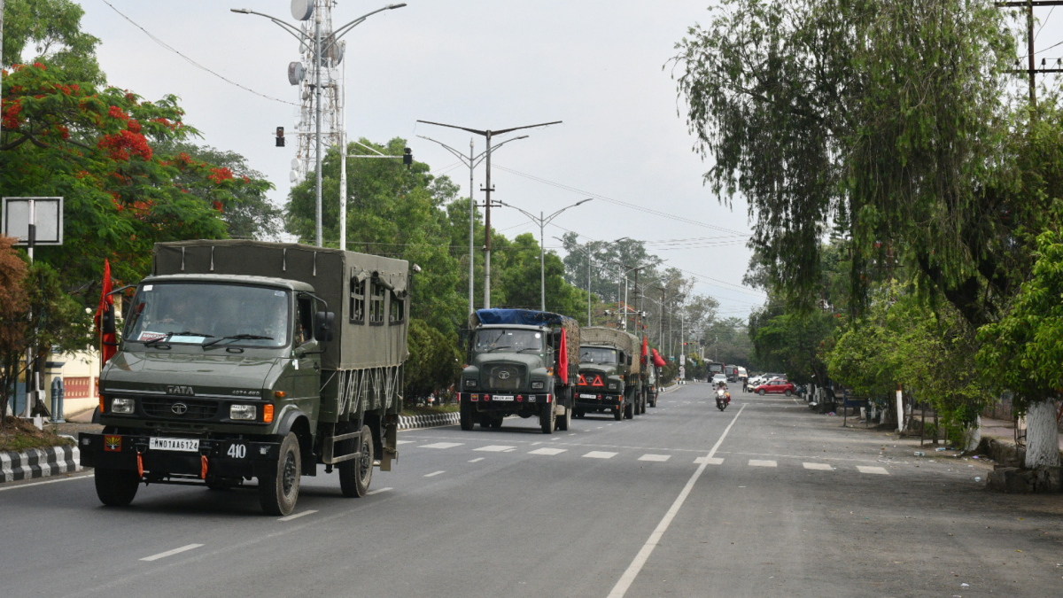 Large Contingent of Security Forces Sent to Kangpokpi of Manipur Following Attack on SP Office