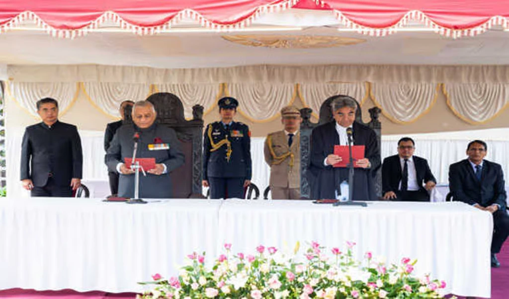 Gen V.K Singh (Retd) takes oath as 25th Governor of Mizoram